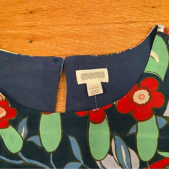 Gymboree floral colorful short sleeve drop waist dress NWT - Picture 2 of 4